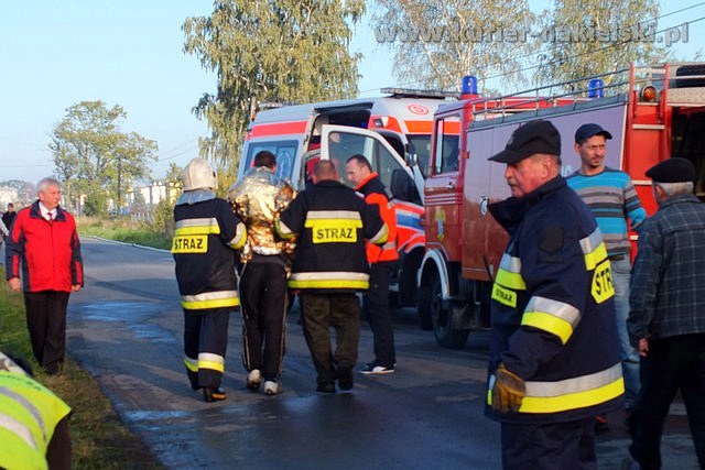 Bardzo groźny pożar w Mroczy, osiem rodzin bez dachu nad głową