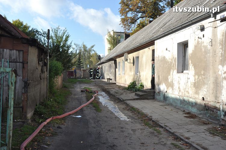Pożar w budynku mieszkalnym w Szubinie przy ul. Browarnej