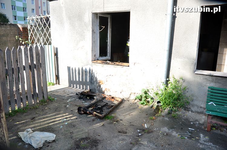 Pożar w budynku mieszkalnym w Szubinie przy ul. Browarnej