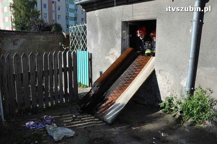 Pożar w budynku mieszkalnym w Szubinie przy ul. Browarnej