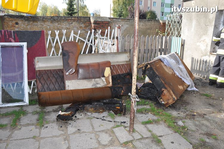Pożar w budynku mieszkalnym w Szubinie przy ul. Browarnej