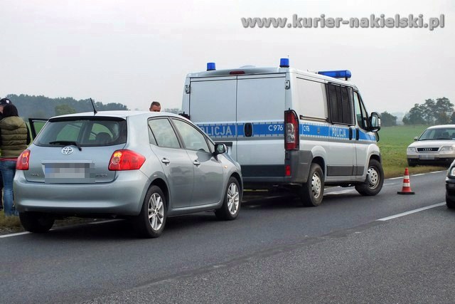 Kolizja na krajowej 10