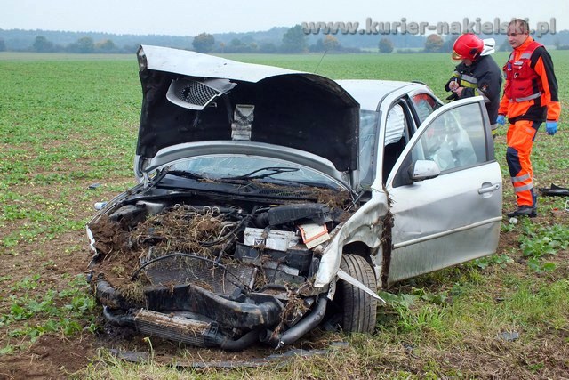 Kolizja na krajowej 10
