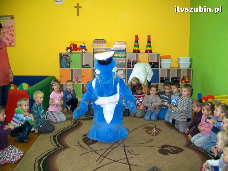 Polfinek z wizytą w Przedszkolu nr 3 w Szubinie