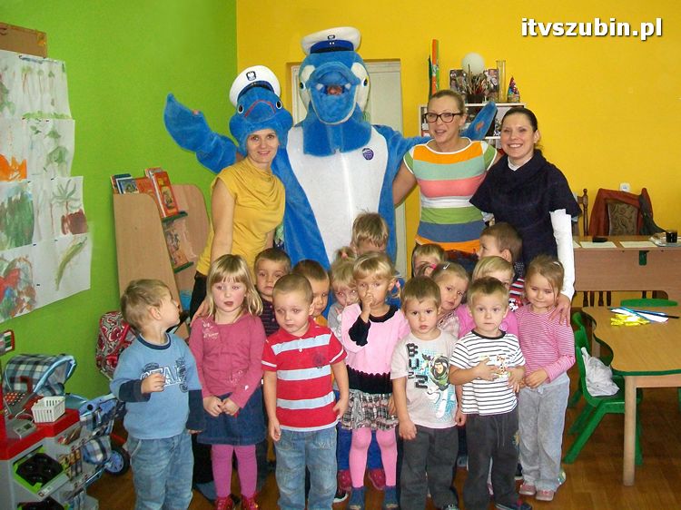 Polfinek z wizytą w Przedszkolu nr 3 w Szubinie