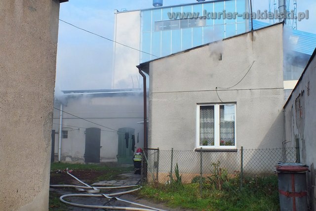 Pożar budynku gospodarczego przy ul. Potulickiej w Nakle nad Notecią