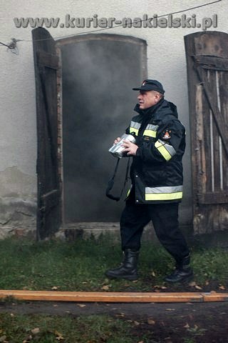 Pożar budynku gospodarczego przy ul. Potulickiej w Nakle nad Notecią