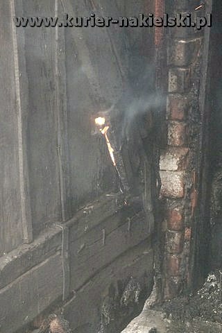 Pożar budynku gospodarczego przy ul. Potulickiej w Nakle nad Notecią