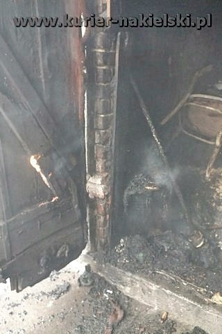 Pożar budynku gospodarczego przy ul. Potulickiej w Nakle nad Notecią