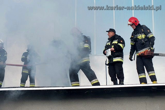 Pożar budynku gospodarczego przy ul. Potulickiej w Nakle nad Notecią