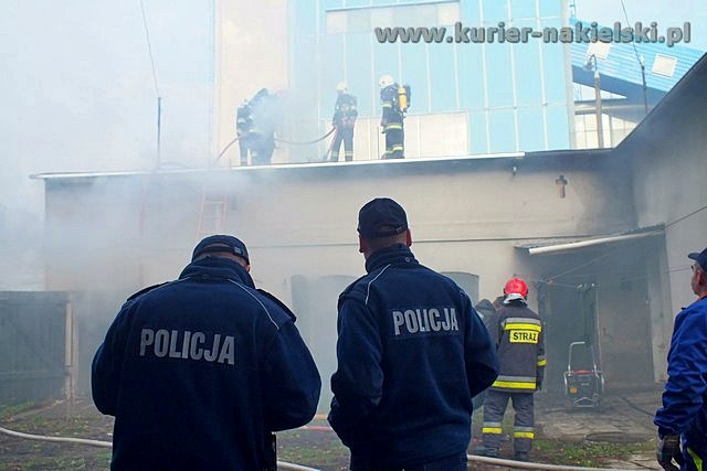 Pożar budynku gospodarczego przy ul. Potulickiej w Nakle nad Notecią