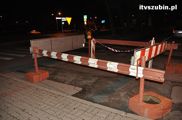 Zapadlisko na ulicy Poprzecznej