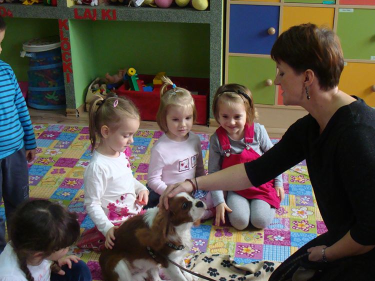 Zajęcia kynoterapeutyczne w szubińskim Słoneczku