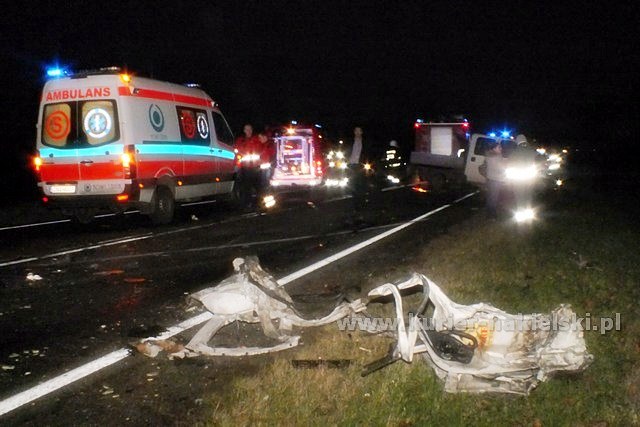 Dwie osoby poniosły śmierć w wypadku pod Strzelewem