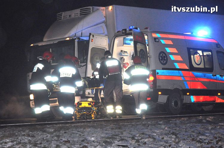 Wypadek na krajowej piątce między Wąsoszem a Dąbrówką Słupską