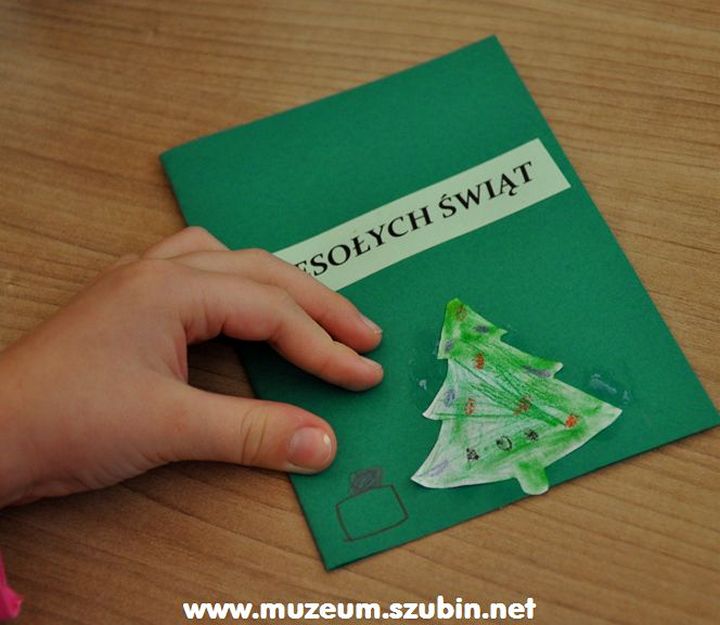 Tygryski w muzealnych murach wykonywały kartki świąteczne