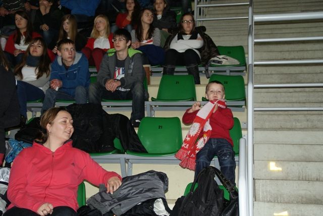 Uczniowie ZS Szubin na meczu Delekty Bydgoszcz