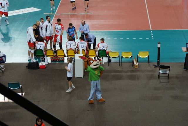 Uczniowie ZS Szubin na meczu Delekty Bydgoszcz