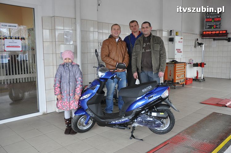 Skuter Router główna nagroda w zimowym konkursie SKP Autex pojedzie do Kowalewa
