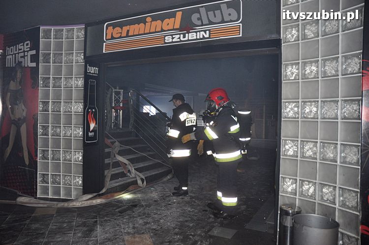 Symulowany pożar w Terminalu w Szubinie