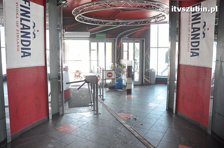 Symulowany pożar w Terminalu w Szubinie