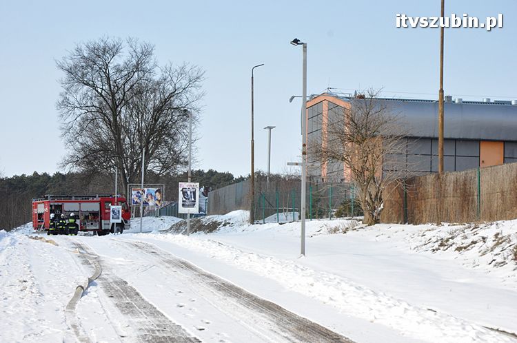 Symulowany pożar w Terminalu w Szubinie