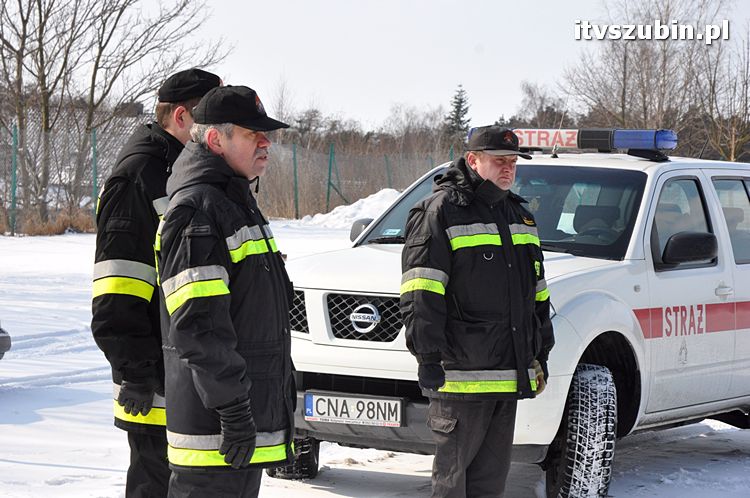 Symulowany pożar w Terminalu w Szubinie