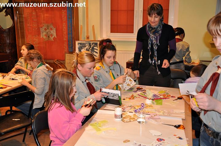 Harcerskie decoupage świąteczny