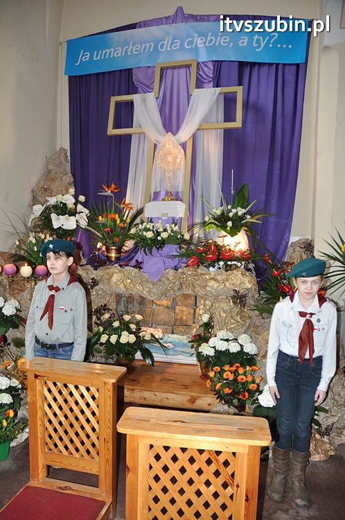 Święcenie pokarmów na stół wielkanocny w szubińskich kościołach