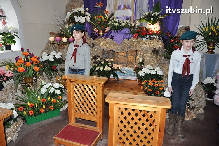 Święcenie pokarmów na stół wielkanocny w szubińskich kościołach