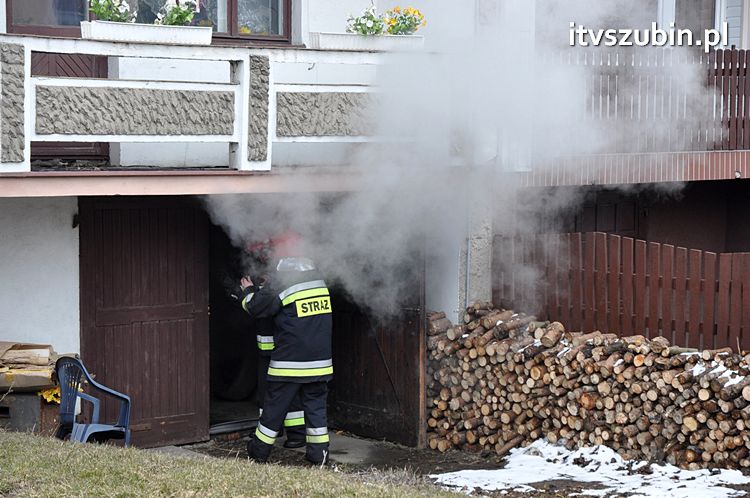 Silne zadymienie w domu jednorodzinnym w Szubinie