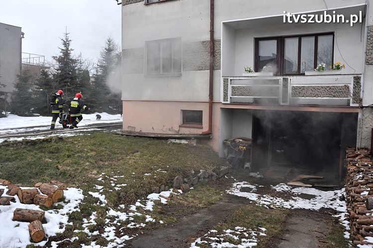 Silne zadymienie w domu jednorodzinnym w Szubinie