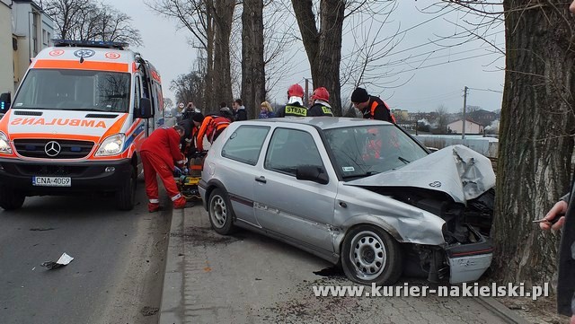 Wypadek na ul. Mickiewicza w Nakle nad Notecią.
