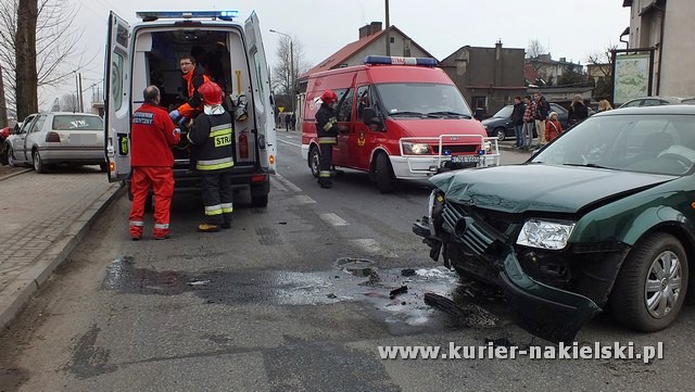 Wypadek na ul. Mickiewicza w Nakle nad Notecią.