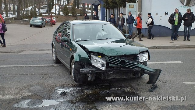Wypadek na ul. Mickiewicza w Nakle nad Notecią.