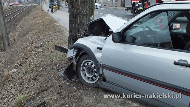 Wypadek na ul. Mickiewicza w Nakle nad Notecią.