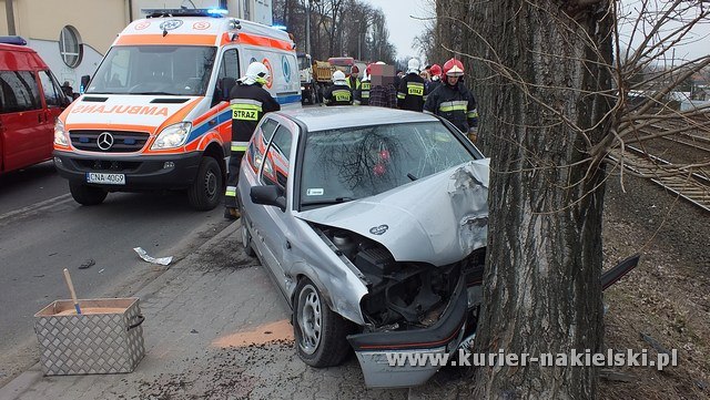 Wypadek na ul. Mickiewicza w Nakle nad Notecią.