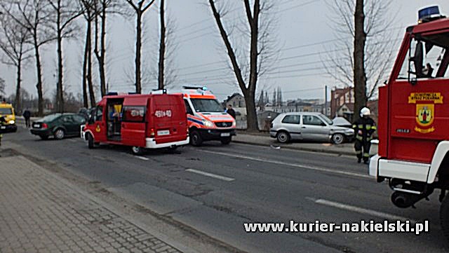 Wypadek na ul. Mickiewicza w Nakle nad Notecią.