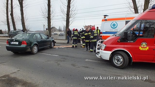Wypadek na ul. Mickiewicza w Nakle nad Notecią.
