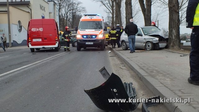 Wypadek na ul. Mickiewicza w Nakle nad Notecią.