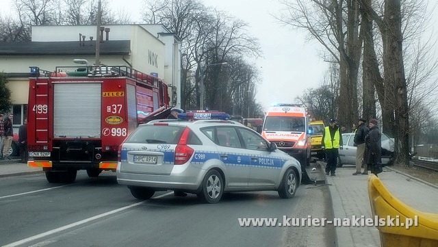 Wypadek na ul. Mickiewicza w Nakle nad Notecią.