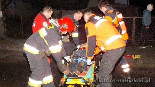 Wypadek na ul.Potulickiej w Nakle nad Notecią. Potrącono mężczyznę