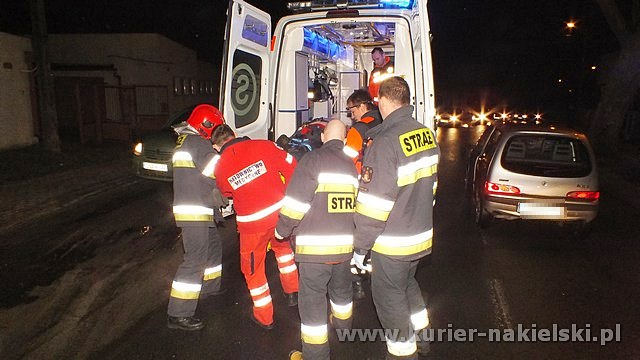 Wypadek na ul.Potulickiej w Nakle nad Notecią. Potrącono mężczyznę