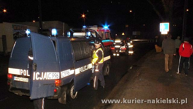 Wypadek na ul.Potulickiej w Nakle nad Notecią. Potrącono mężczyznę