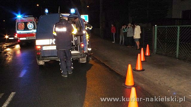Wypadek na ul.Potulickiej w Nakle nad Notecią. Potrącono mężczyznę