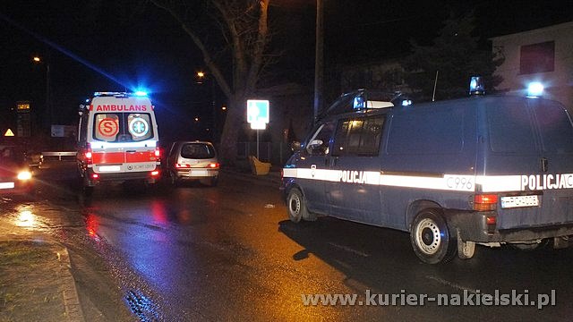 Wypadek na ul.Potulickiej w Nakle nad Notecią. Potrącono mężczyznę
