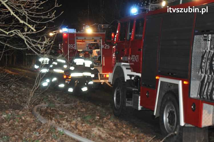Pożar dawnej stajni w Turze