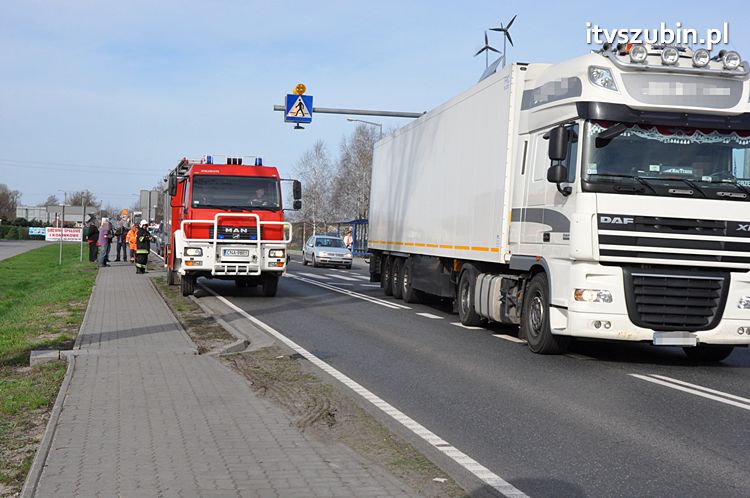 Zdarzenie trzech samochodów w Zamościu, gmina Szubin