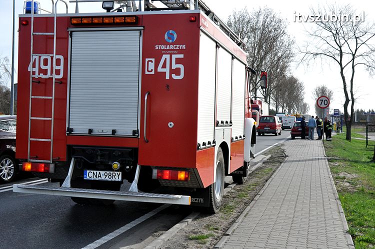Zdarzenie trzech samochodów w Zamościu, gmina Szubin