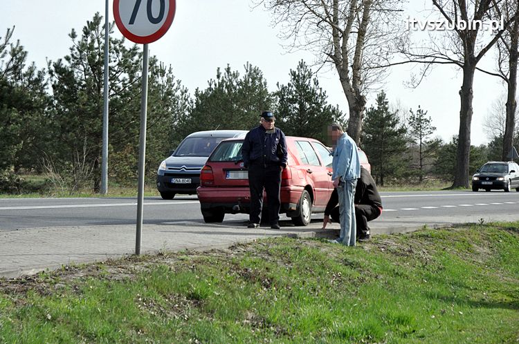 Zdarzenie trzech samochodów w Zamościu, gmina Szubin